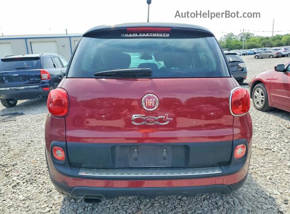 ZFBCFADH3GZ037862 2016 FIAT 500L Red Вид ззаду