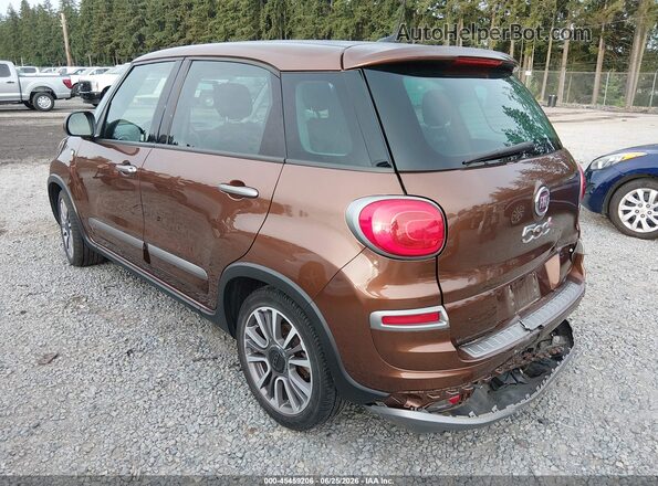 ZFBCFADH9JZ041020 2018 FIAT 500L Brown Задня ліва чверть