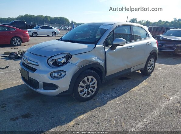 ZFBCFXAB0HP573927 2017 FIAT 500X Silver Առջևի ձախ երեք քառորդ տեսարան