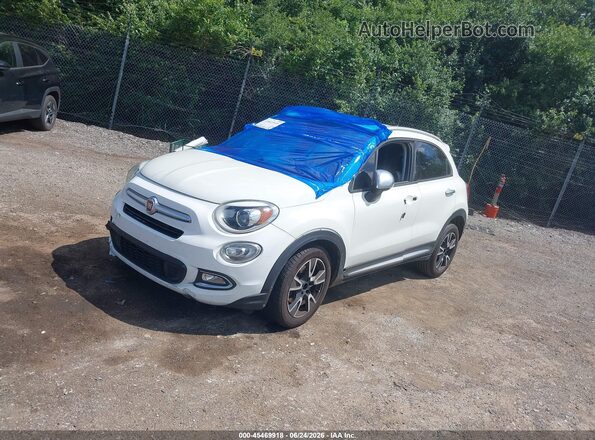 ZFBCFXAB0JP663620 2018 FIAT 500X White Առջևի ձախ երեք քառորդ տեսարան