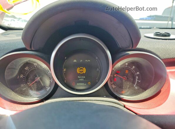 ZFBCFXDT1GP378437 2016 FIAT 500X Red Սարքավորումների վահանակի տեսք
