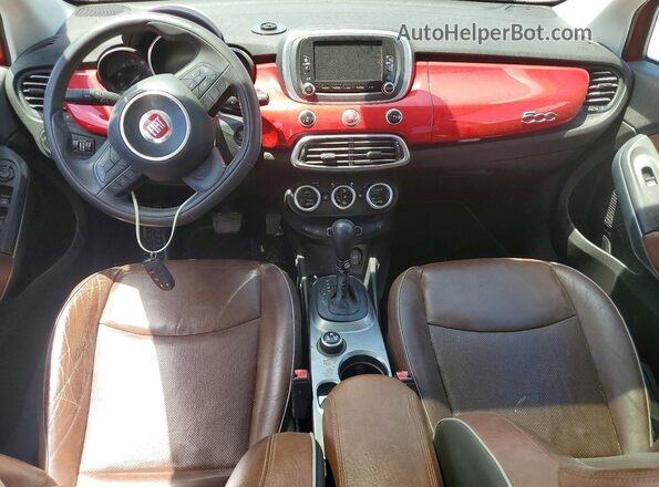 ZFBCFXDT1GP378437 2016 FIAT 500X Red Առջևի վահանակի տեսք
