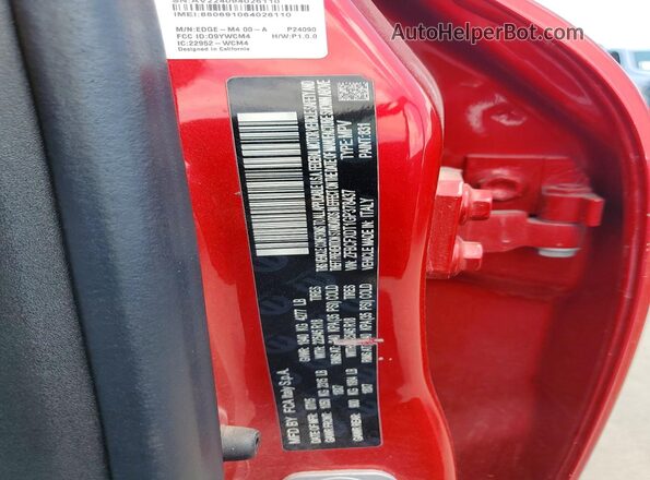 ZFBCFXDT1GP378437 2016 FIAT 500X Red Շարժիչի բաժամունքի տեսք