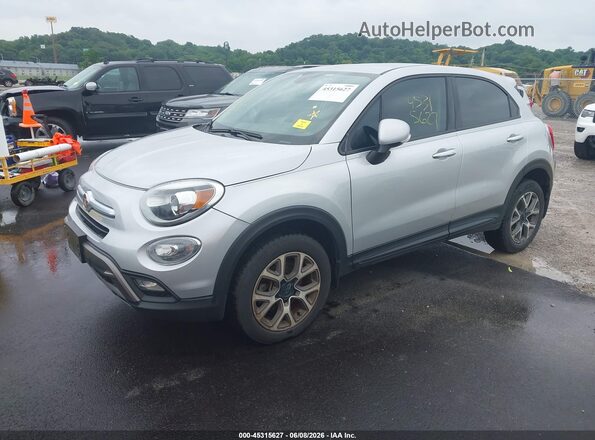 ZFBCFYCT4GP377483 2016 FIAT 500X Silver Առջևի ձախ երեք քառորդ տեսարան