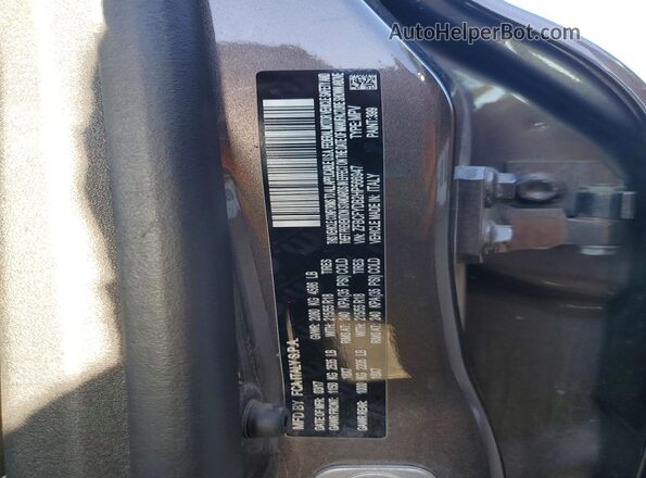 ZFBCFYDB2HP566947 2017 FIAT 500X Gray Вид наклейки з VIN-кодом
