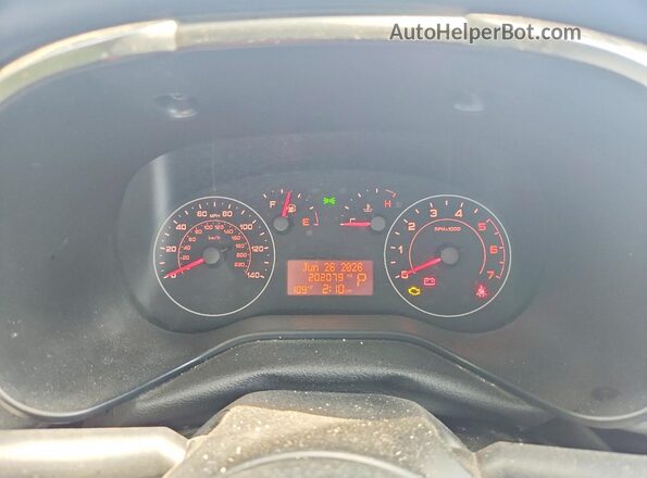 ZFBERFAB5J6J50573 2018 RAM PROMASTER White Instrument cluster view