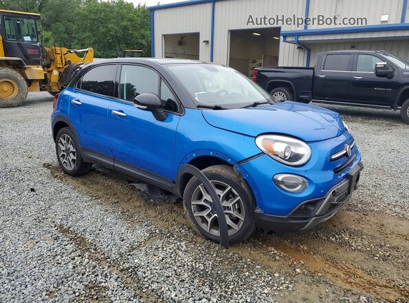 ZFBNF3B10MP943016 2021 FIAT 500X Blue Delantero derecho