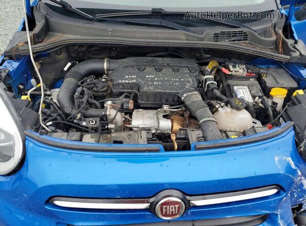 ZFBNF3B10MP943016 2021 FIAT 500X Blue Vista del compartimento del motor