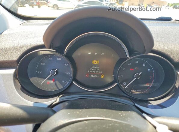 ZFBNFYD15LP867088 2020 FIAT 500X Charcoal Widok zestawu wskaźników