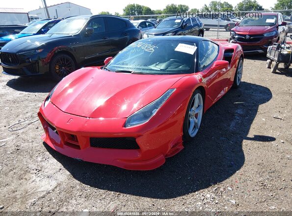 ZFF79ALA3K0238413 2019 FERRARI 488 Красный Передняя левая четверть