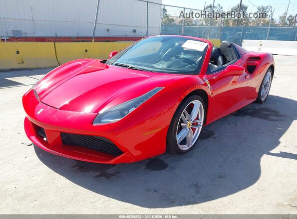 ZFF80AMAXJ0233348 2018 FERRARI 488 Красный Передняя левая четверть