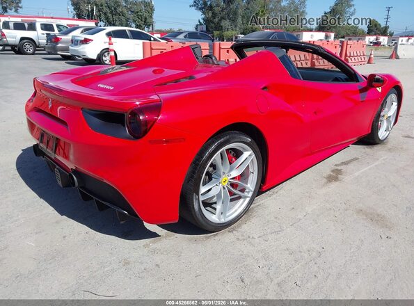 ZFF80AMAXJ0233348 2018 FERRARI 488 Красный Задняя правая четверть
