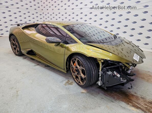 ZHWUB6ZF9PLA24595 2023 LAMBORGHINI HURACAN Зеленый Передняя правая четверть
