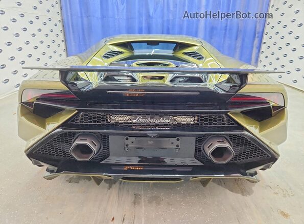 ZHWUB6ZF9PLA24595 2023 LAMBORGHINI HURACAN Зеленый Вид сзади
