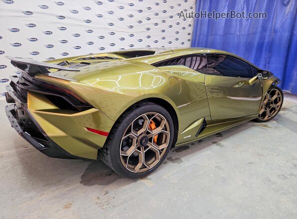 ZHWUB6ZF9PLA24595 2023 LAMBORGHINI HURACAN Зеленый Задняя правая четверть