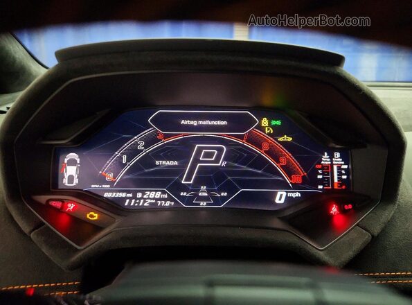 ZHWUB6ZF9PLA24595 2023 LAMBORGHINI HURACAN Зеленый Вид щитка приборов