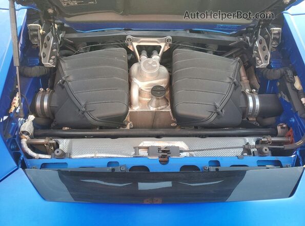 ZHWUT4ZF5PLA22375 2023 LAMBORGHINI HURACAN Синий Вид задней части салона