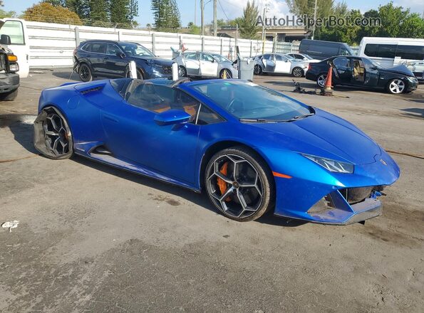 ZHWUT4ZF5PLA22375 2023 LAMBORGHINI HURACAN Синий Передняя правая четверть