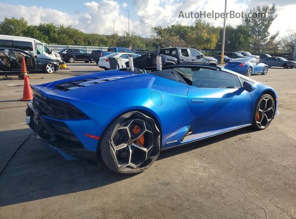 ZHWUT4ZF5PLA22375 2023 LAMBORGHINI HURACAN Синий Задняя правая четверть