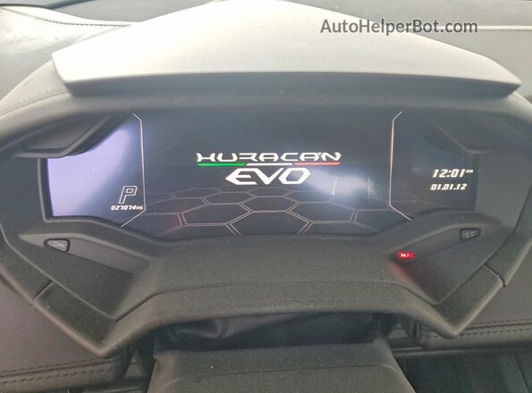 ZHWUT5ZF3NLA18778 2022 LAMBORGHINI HURACAN Red Instrument cluster view