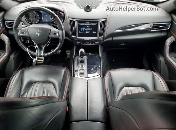 ZN661XUS7HX238652 2017 MASERATI LEVANTE Charcoal Առջևի վահանակի տեսք