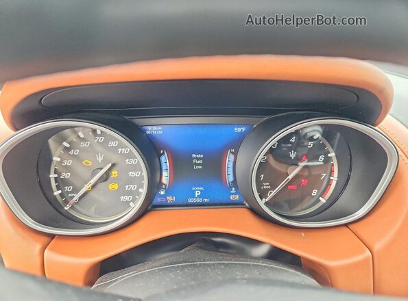 ZN661XUS7LX342325 2020 MASERATI LEVANTE Black Vista del cuadro de instrumentos