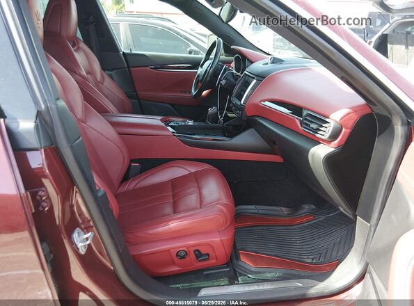 ZN661XUS8HX243200 2017 MASERATI LEVANTE Maroon Սալոնի դիմացի տեսք