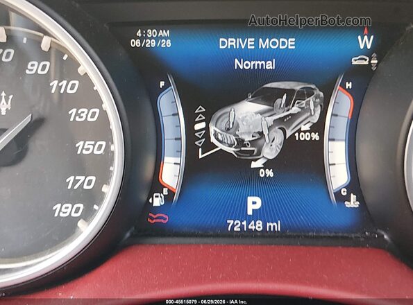 ZN661XUS8HX243200 2017 MASERATI LEVANTE Maroon 
