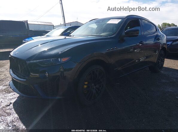 ZN661XUS8MX372046 2021 MASERATI LEVANTE Black წინა მარცხენა ხედი სამი მეოთხედიდან
