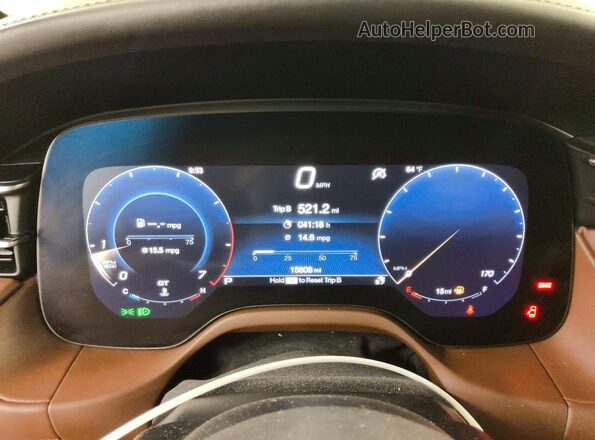 ZN682AVA3P7418279 2023 MASERATI GRECALE Gray Instrument cluster view