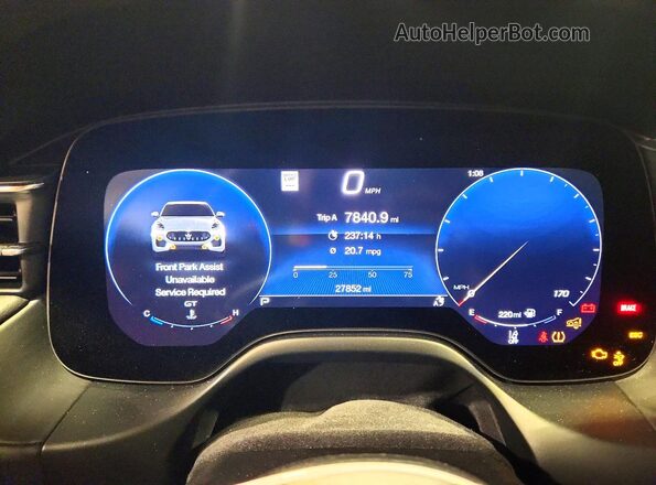 ZN682AVM3P7413139 2023 MASERATI GRECALE Blue Вид щитка приладів