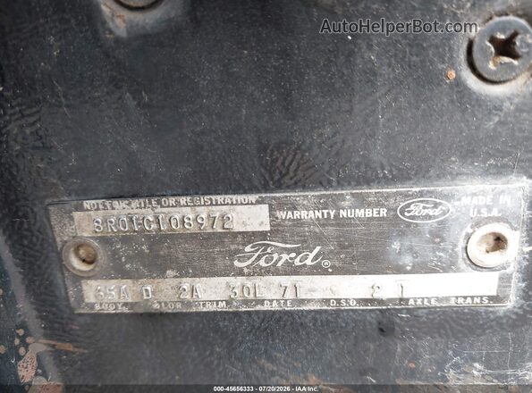 0000008R01C108972 1970 FORD MUSTANG Черный Вид подкапотного пространства