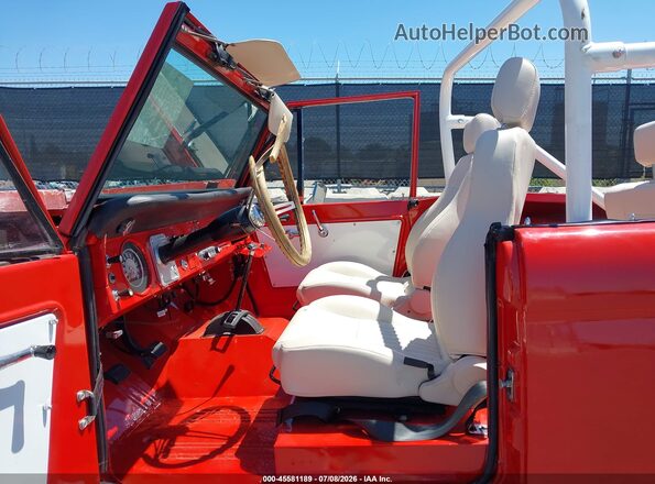000000U15FLA15385 1970 FORD BRONCO Red Vista interior delantera