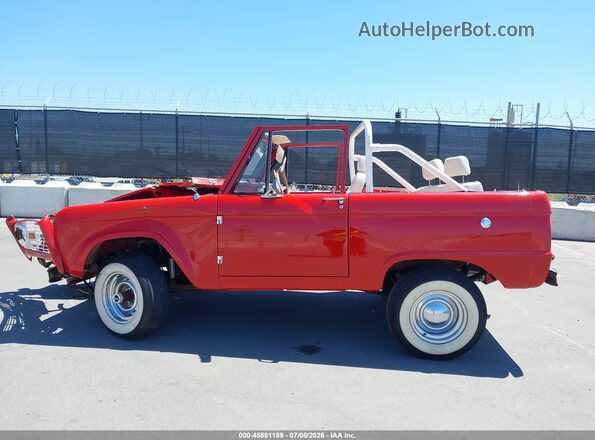 000000U15FLA15385 1970 FORD BRONCO Red 