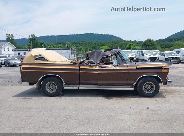 000000X15SKBJ8626 1978 FORD F150 Коричневый Вид задней части салона