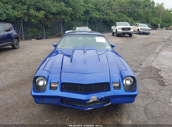1Q87L9N596891 1979 CHEVROLET CAMARO Blue წინა ხედი