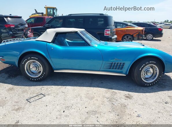 0000194670S410275 1970 CHEVROLET CORVETTE Blue უკანა სალონის ხედი