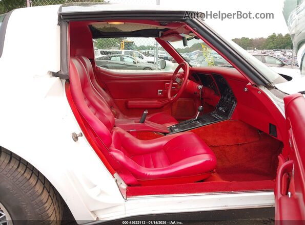 00001Z8749S416068 1979 CHEVROLET CORVETTE White Вид салону спереду