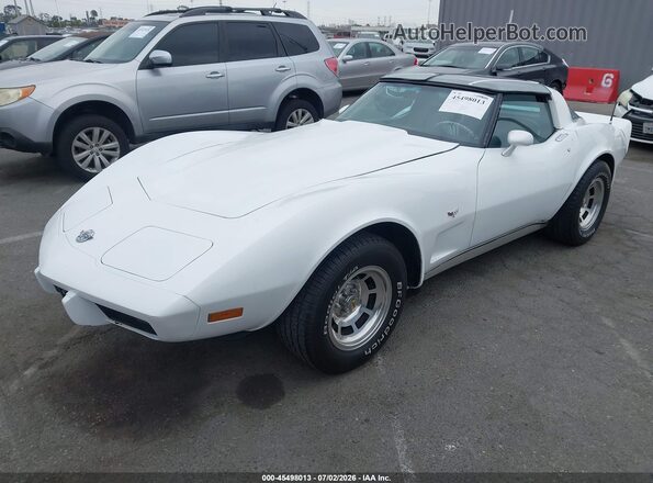 00001Z87L8S402905 1978 CHEVROLET CORVETTE White Przód lewy