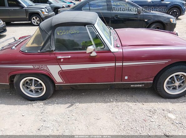 0000GAN6UG171772G 1976 MG MIGET Бордовый Вид задней части салона