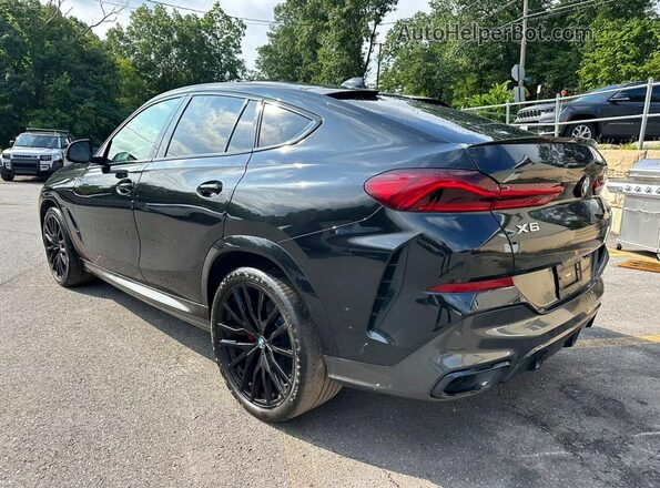 5UXCY6C05N9L63884 2022 BMW X6 Black Trasero derecho