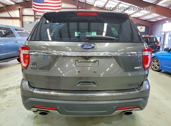 1FM5K8DH3JGB24878 2018 FORD EXPLORER Gray Widok wnętrza z przodu