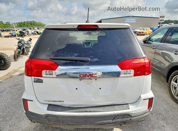 2GKALMEK6G6128438 2016 GMC TERRAIN White Vista interior delantera