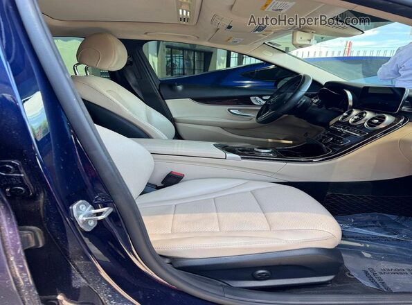 WDDWF8DB9KR482992 2019 MERCEDES-BENZ C-CLASS Синий Вид сзади
