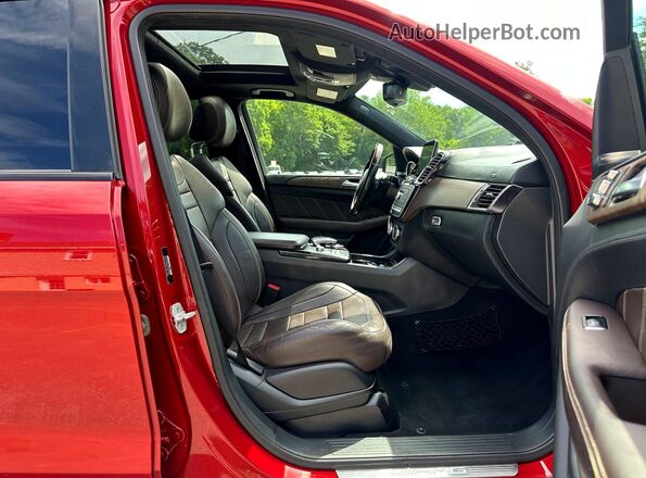 4JGDA7FB9JA997619 2018 MERCEDES-BENZ GLE Red უკანა სავარძლების ხედი
