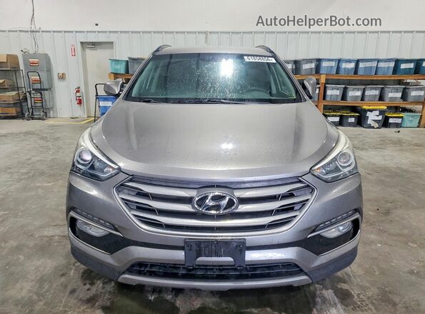 5XYZUDLB8HG445608 2017 HYUNDAI SANTA Gray უკანა ხედი