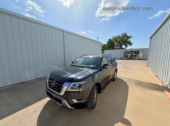 JN8AY2AC6M9145552 2021 NISSAN ARMADA Black Tył prawy