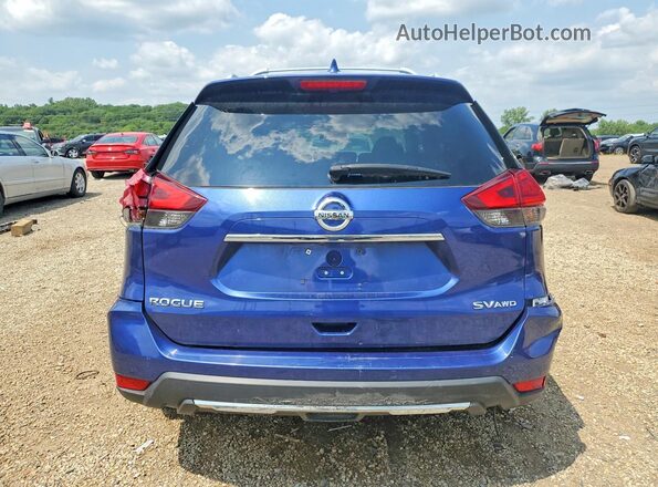 5N1AT2MV6HC810400 2017 NISSAN ROGUE Blue Front interior view