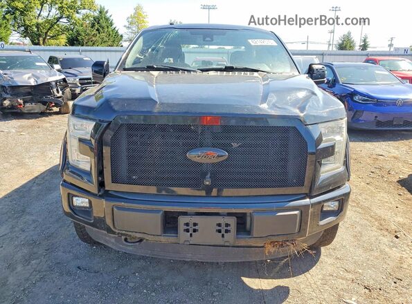 1FTEW1EG2GFC56163 2016 FORD F150 Black Widok z tyłu