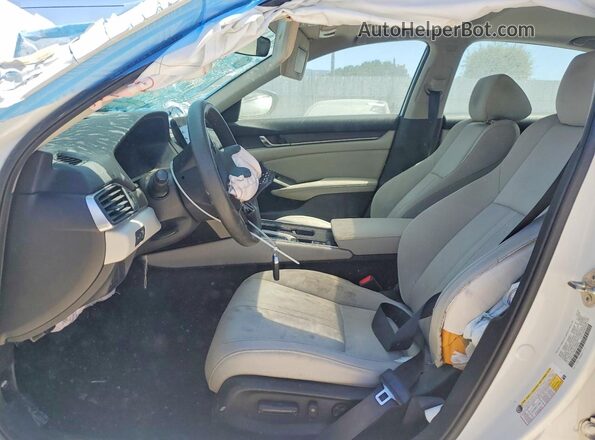 1HGCV1F40KA028362 2019 HONDA ACCORD White წინა პანელის ხედი